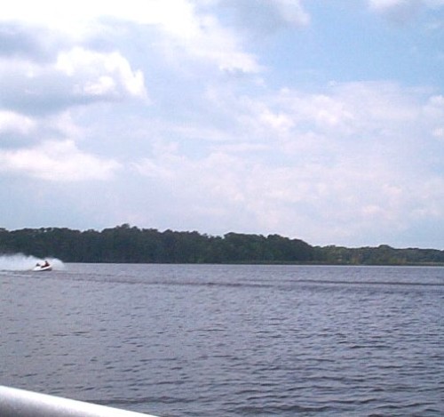 Halfway Around Into A 360 ... Right Now The Boat Is Sideways And Nose Down.