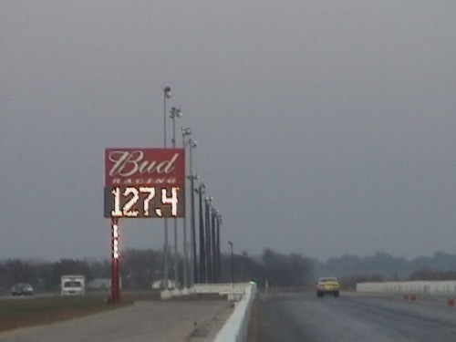 10.30's @ 127.4 ... For A Street Car, NOT BAD !!