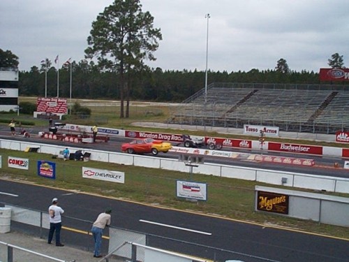 Me In My Old Drag Car Vega After I Sold It In GainesVille, WHEELS UP !