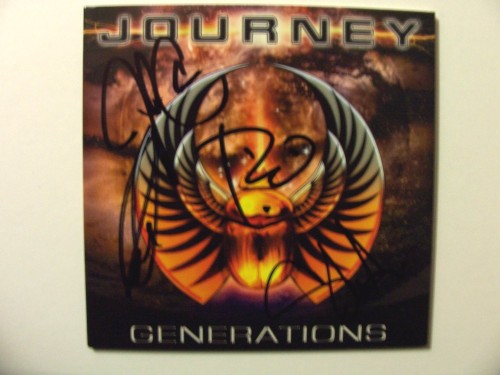 Autographed Journey CD,( By All The Band Members ).