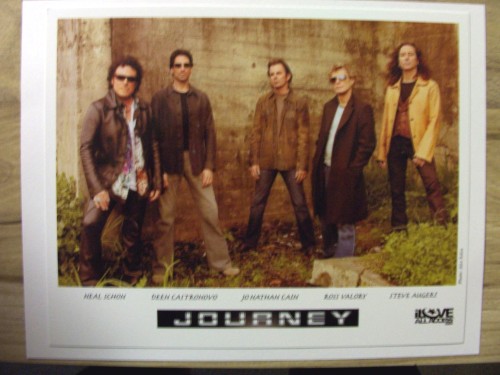 Journey Photo.

Neal Schon, Deen Castronovo, Jonathan Cain, Ross Valory And Steve Augeri.     